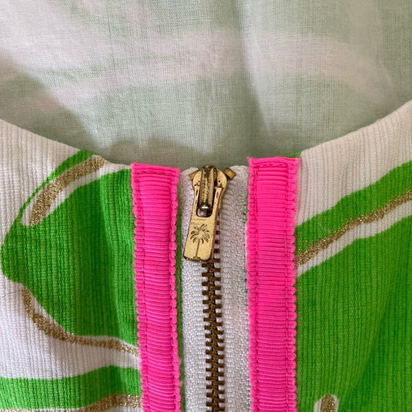EUC Lilly Pulitzer Shift Dress with lightening bug pattern, 8 - Picture 4 of 5